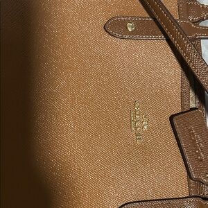 Coach Tan Leather Shoulder Bag